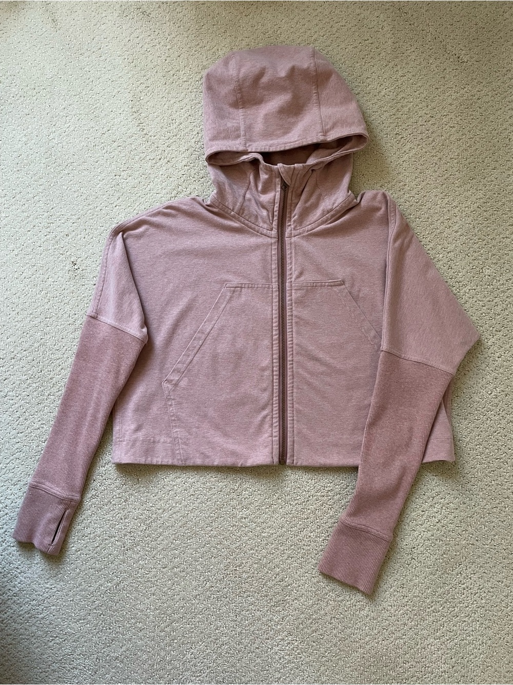 Lululemon Scuba Cropped full Zip Hoodie - S